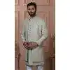 Men Pista Green Mens Wear Indo Western TR Embroidery Plus Size