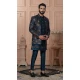 Men Silk embroidery Mens Wear Indo Western Peacock Rama - 13277211955