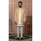Mens Wear Indo Western Yellow Silk embroidery - 13277211956