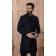 Mens Wear Indo Western Navy Blue Imported Embroidery - 13277211957