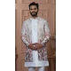 Mens Wear Indo Western Shaded Cream to Wine Silk Shaded Embroidery - 13277211971