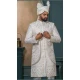 Men Embroidery Off white Silk Ethnic Wedding Sherwani - 13278211990