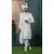 Men Silk Ethnic Wedding Sherwani Embroidery Off white - 13278211998