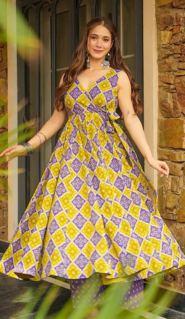 Women Heavy Rayon Heavy Digital Printed Work Gown Multi - 13301212228