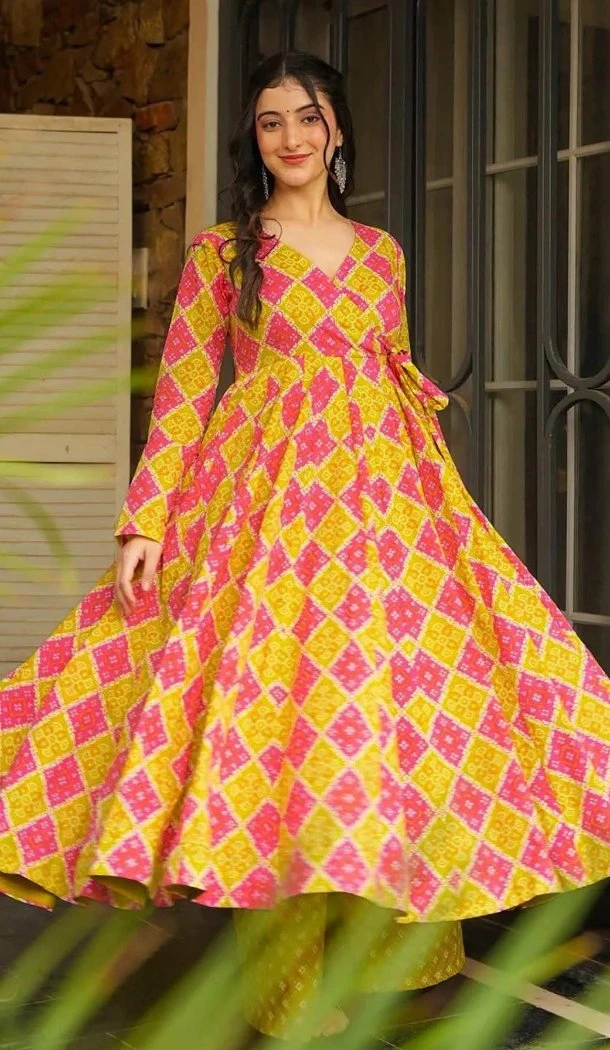 Women Multi Gown Heavy Digital Printed Work Heavy Rayon - 13301212229