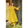Women Gown Heavy Digital Printed Work Light Green Heavy Rayon Plus Size