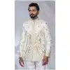 Men Ethnic Wedding Sherwani Imported Cream Plus Size