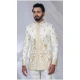 Men Ethnic Wedding Sherwani Imported Cream - 13279212017