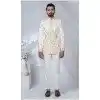 Men Ethnic Wedding Sherwani Imported Cream Plus Size