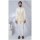 Men Ethnic Wedding Sherwani Imported Cream - 13279212017