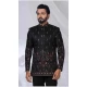 Men Black Ethnic Wedding Sherwani Imported - 13279212020