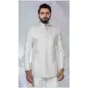 Men Off White Imported Ethnic Wedding Sherwani Plus Size