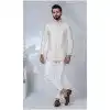 Men Off White Imported Ethnic Wedding Sherwani Plus Size