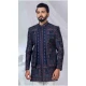 Men Imported Blue Ethnic Wedding Sherwani - 13279212022