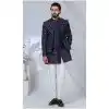 Men Imported Blue Ethnic Wedding Sherwani Plus Size