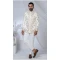 Men Ethnic Wedding Sherwani Cream Imported - 13279212027
