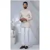 Men Ethnic Wedding Sherwani Rose Gold Imported Plus Size