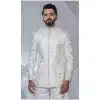Men Off White Imported Ethnic Wedding Sherwani Plus Size