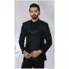 Men Black Imported Ethnic Wedding Sherwani Plus Size
