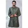 Men Imported Mehendi Ethnic Wedding Sherwani Plus Size