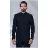 Men Imported Ethnic Wedding Sherwani Navy Blue Plus Size