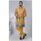 Men Imported Ethnic Wedding Sherwani Yellow - 13279212043