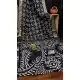 Women Black Print Pure Bandhej Silk Bandhni Saree - 13329212348