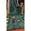 Women Bandhni Saree Pure Bandhej Silk Print Green Plus Size