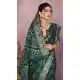 Women Bandhni Saree Pure Bandhej Silk Print Green - 13329212350