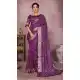 Women Pure Bandhej Silk Purple Bandhni Saree Print - 13329212353