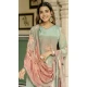 Women Silk Party Wear Salwar Suit Digital Print Mint Green - 13336212397