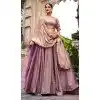Women Designer Lehenga Choli Sequence Work Lavender Fendi Silk Plus Size