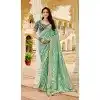 Women Viscose Blue Jacquard Work Designer Saree Plus Size