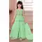 Girls Kids Wear Kurta Sharara Embroidered Work Pista Green Butter Crepe - 13495213114