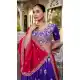 Women Purple Party Wear Lehenga Choli Embroidery Work Vichitra Silk - 13514213167