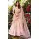 Women Light Pink Party Wear Lehenga Choli Gold Crush Silk Embroidery Work - 13514213169