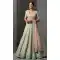 Women Mulberry Silk Ruffle Work Sequence Pista Green - 13530213327