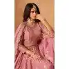 Women Embroidery Work Organza Designer Lehenga Choli Pink Plus Size
