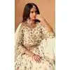Women White Embroidery Work Designer Lehenga Choli Organza Plus Size