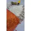 Women Party Wear Lehenga Choli Embroidery Cream Pure Tissue Silk Plus Size