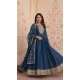 Women Embroidered Gown Rama Star Georgette - 213513