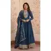 Women Embroidered Gown Rama Star Georgette Plus Size