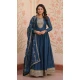 Women Embroidered Gown Rama Star Georgette - 213513