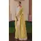 Women Designer Saree Plus Size Organza Yellow - 13583213559