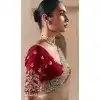 Women Stone Work Sequince Designer Saree Embroidery Plus Size
