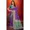 Women Jacquard Work Silk Purple Traditional Wear Saree - 13605213660