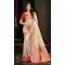 Women Weaving Work Silk Cream Traditional Wear Saree - 13621213730