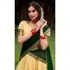 Women Cream Zari Work Traditional Lehenga Choli Kanchipuram Silk Plus Size