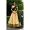 Women Cream Zari Work Traditional Lehenga Choli Kanchipuram Silk - 13625213753