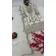 Women White Georgette Pakistani Suit Sequins Embroidery Work - 13628213761